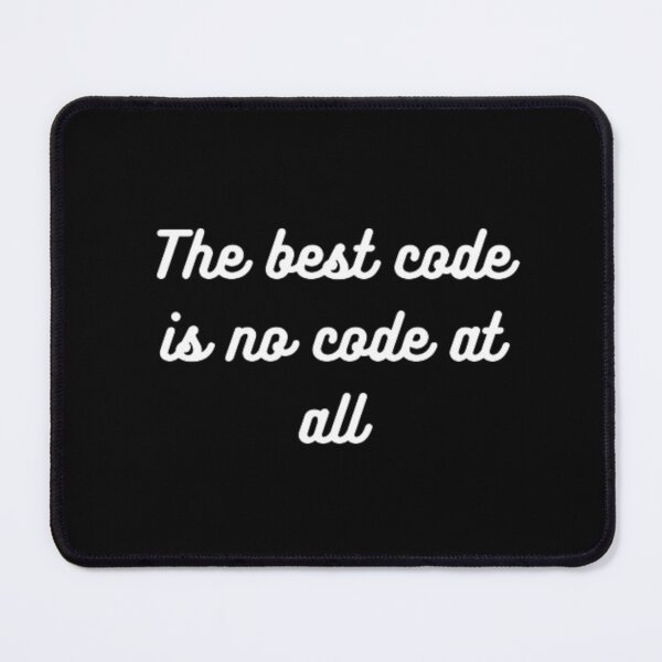 Item preview, The best code is no code at all designed and sold by TeePassion.