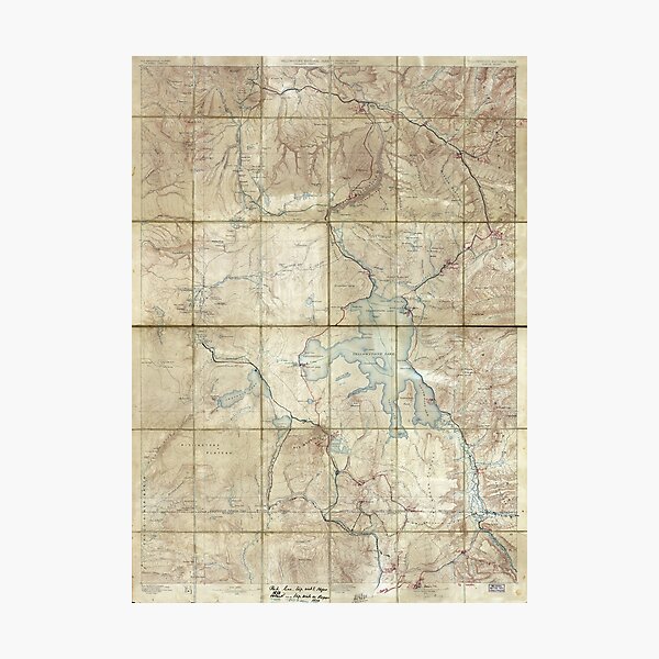 Item preview, Map of Yellowstone National Park (1886) designed and sold by allhistory.