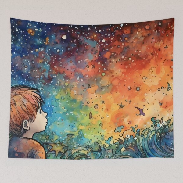 Item preview, A child's gaze upon the sky, how does the universe meet their eye? designed and sold by SingularityGeek.