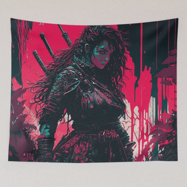 Item preview, Female Cyberpunk Samurai designed and sold by Nightarcade.