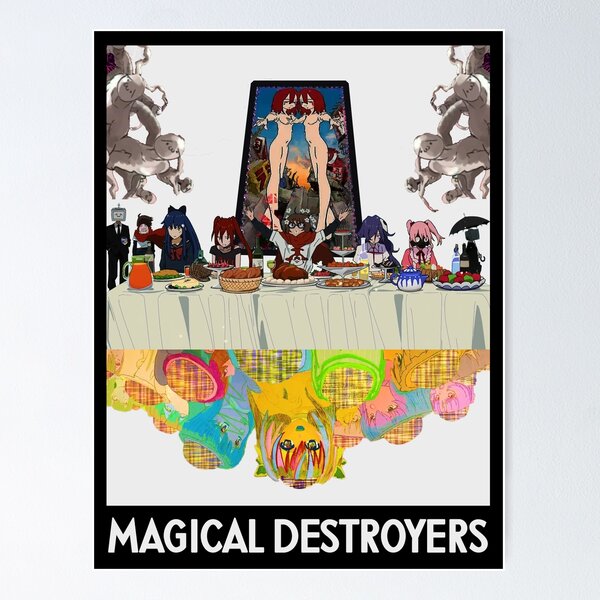 Maho Shoujo Magical Destroyers - 3 Poster for Sale by Dam Zetsubou
