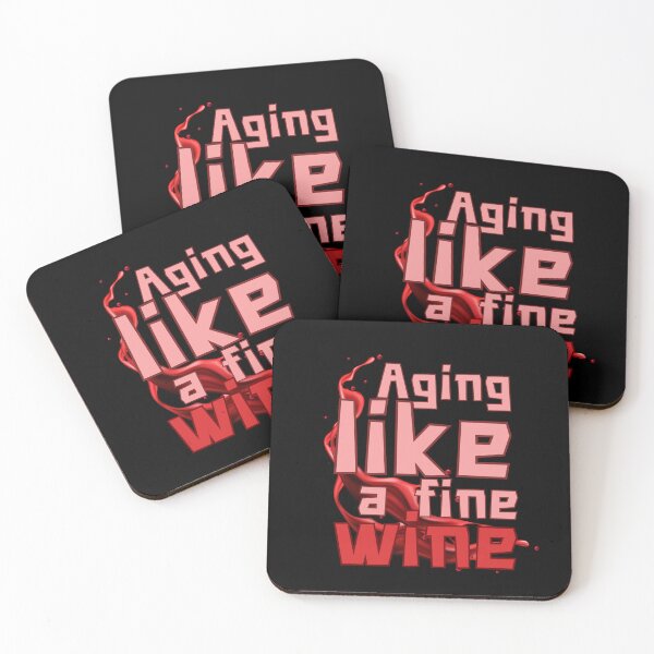 Item preview, Aging like a fine wine, with a wine splashes designed and sold by Drzamag.