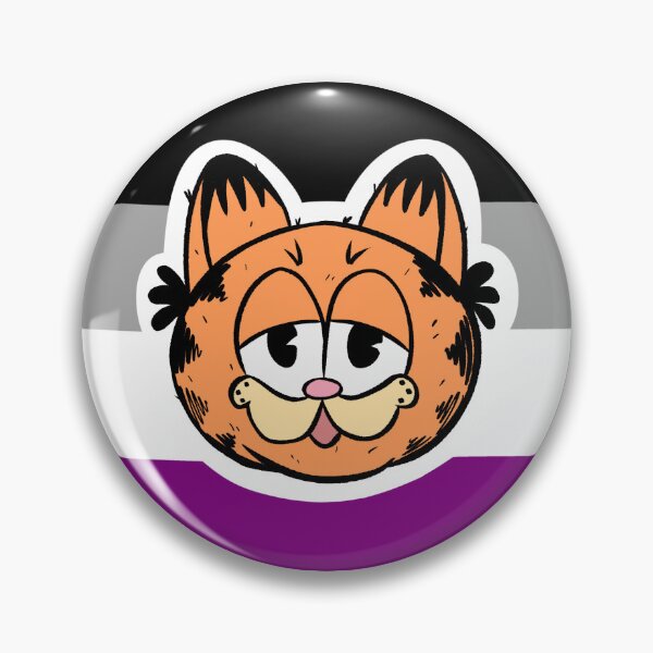 Item preview, Garfield Acesexual Pride Flag Sticker designed and sold by ThePotatoPixie.