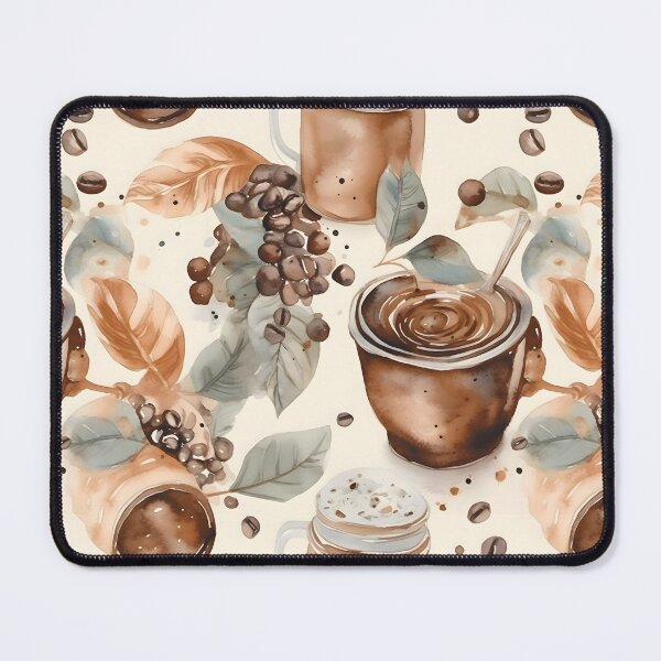 Item preview, Coffee cappucino cafe latte pattern watercolor designed and sold by CroffleStudio.