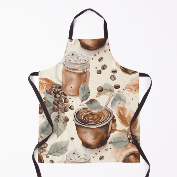 Item preview, Coffee cappucino cafe latte pattern watercolor designed and sold by CroffleStudio.