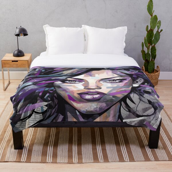 Item preview, Beautiful girl face portrait mixed with newspaper clippings designed and sold by SingularityGeek.