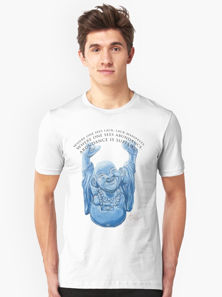 Alternate view of Abundance Buddha Slim Fit T-Shirt
