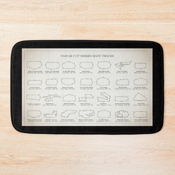 Item preview, NASCAR Race Tracks (Blueprint - Light Ivory) designed and sold by BGALAXY.