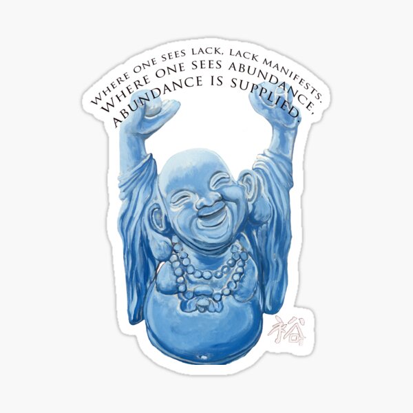 Abundance Buddha Sticker