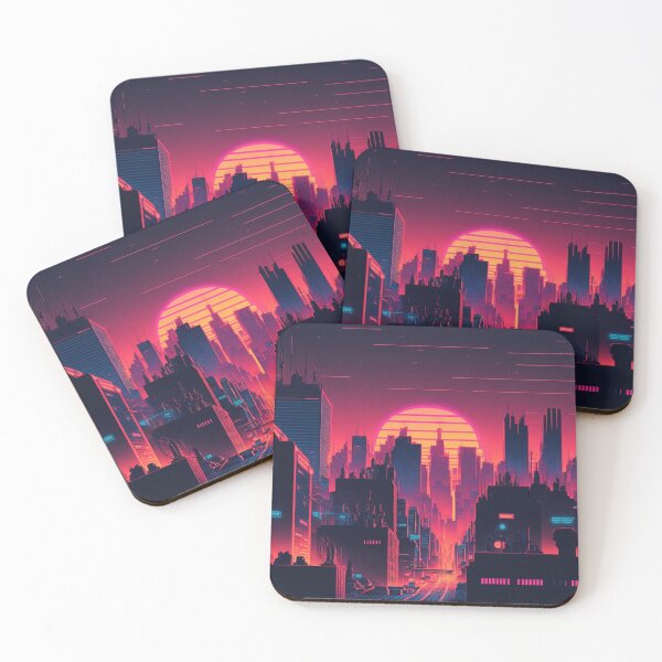 Item preview, Retrowave Aesthetic City designed and sold by Nightarcade.
