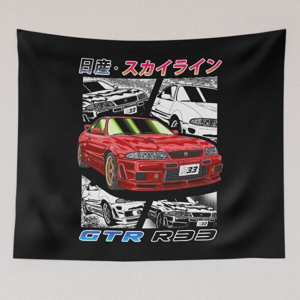 Item preview, JDM Legend Red Nissan Skyline GT-R R33  designed and sold by JDM Guyvit.