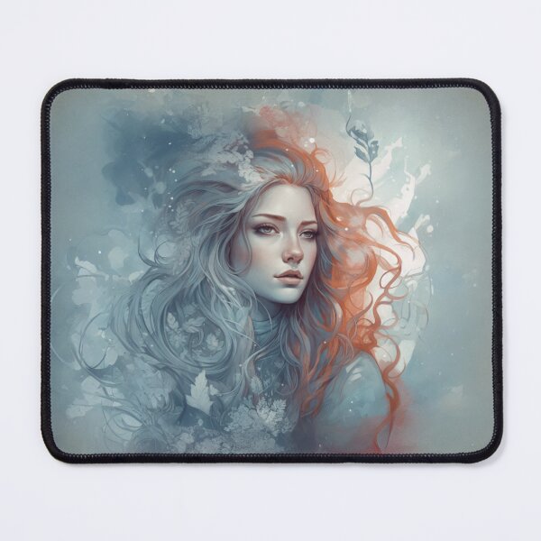 Item preview, Girl with Blue and Red Hair designed and sold by Splargo Digital Prints.