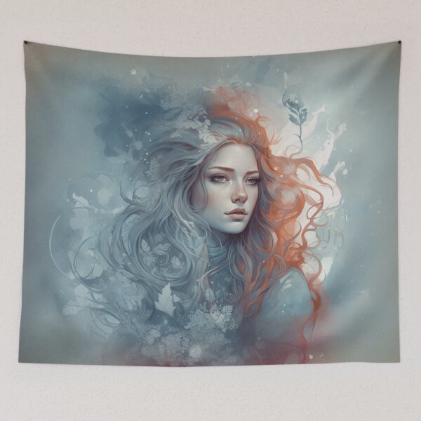 Item preview, Girl with Blue and Red Hair designed and sold by Splargo Digital Prints.
