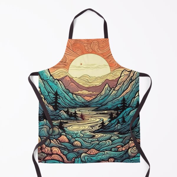 Item preview, Psychedelic Mountainscape designed and sold by Matt's Artificial Nature.