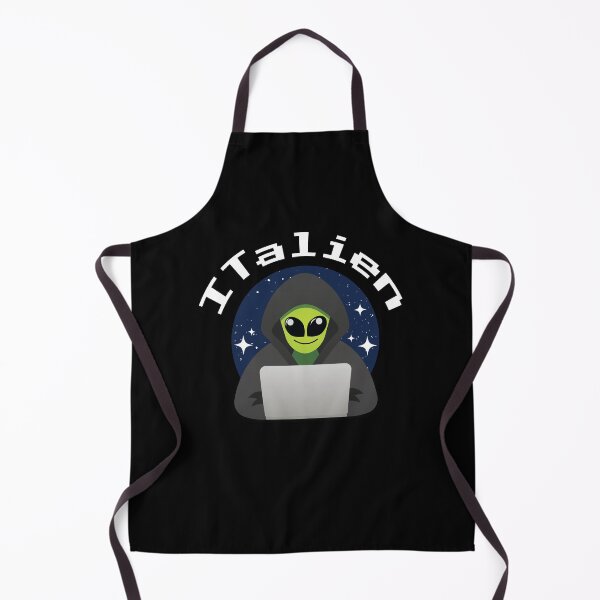 Item preview, ITalien Alien Computer Scientist Hacker designed and sold by MooonTees.