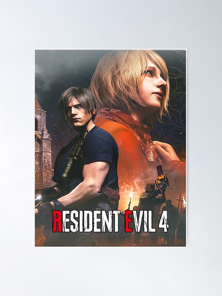 Resident evil movie poster with ada and chainsaw