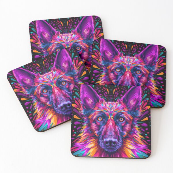 Item preview, Cool Belgian Shepherd Colorful Artwork designed and sold by rewoh33.