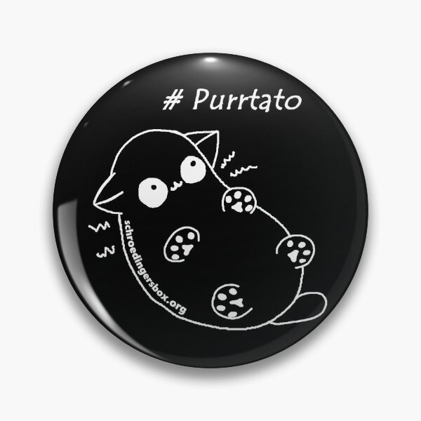 Artikelvorschau, Purrtato on black entworfen und verkauft von Schrödingers Box.