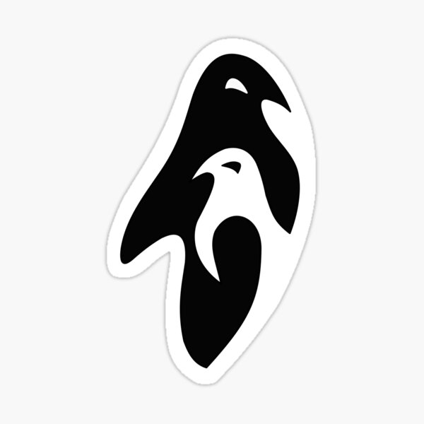 Item preview, Stilvolle Yin Yang Pinguin-Silhouette designed and sold by LordAudes.