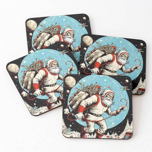 Item preview, Santa On The Moon designed and sold by ManiaPopShop.