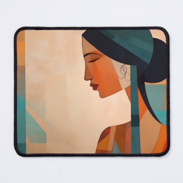 Item preview, Hermosa chica poligonal abstracta marrón designed and sold by SingularityGeek.