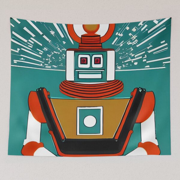 Item preview, Robot in the style of famous art. designed and sold by CRAFTER-MEDIA.
