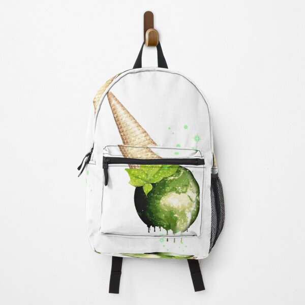 Item preview, Green Earth Planet Ice Cream Melting Leaves designed and sold by Jolly-Yosei.