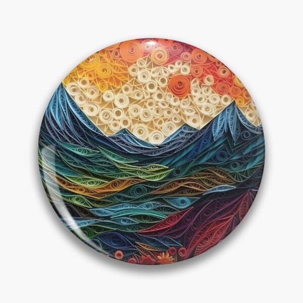 Item preview, Paper Quilled Mountainscape designed and sold by Matt's Artificial Nature.