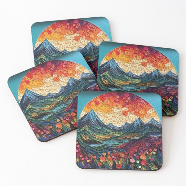 Item preview, Paper Quilled Mountainscape designed and sold by Matt's Artificial Nature.