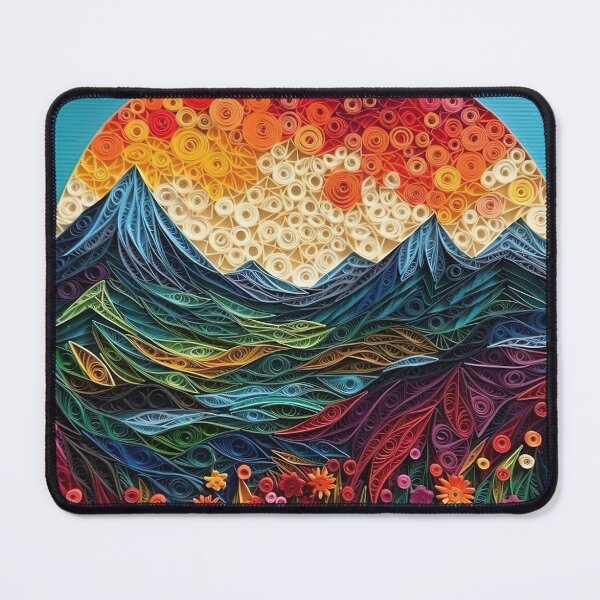 Item preview, Paper Quilled Mountainscape designed and sold by Matt's Artificial Nature.