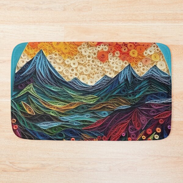Item preview, Paper Quilled Mountainscape designed and sold by Matt's Artificial Nature.
