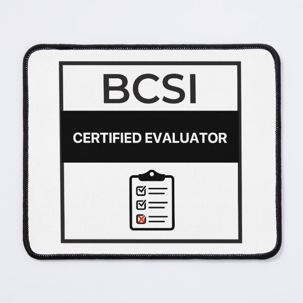 Item preview, Certified Evaluator designed and sold by BCSI.