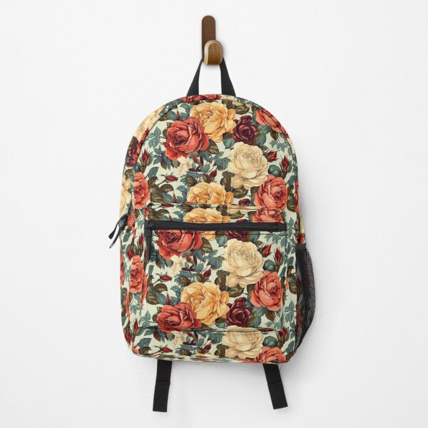 Item preview, Beautiful pattern of colorful roses on a light background designed and sold by SingularityGeek.