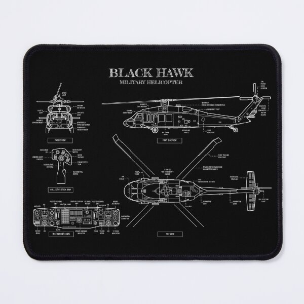 Item preview, Black Hawk (White Stencil - No Background) designed and sold by BGALAXY.