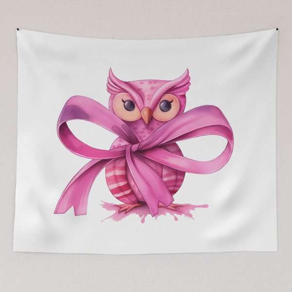 Item preview, Breast Cancer Awareness Owl designed and sold by MimzySoulPhase.