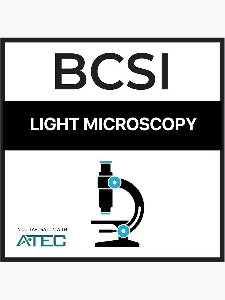 Thumbnail 3 of 3, Sticker, Light Microscopy designed and sold by BCSI.