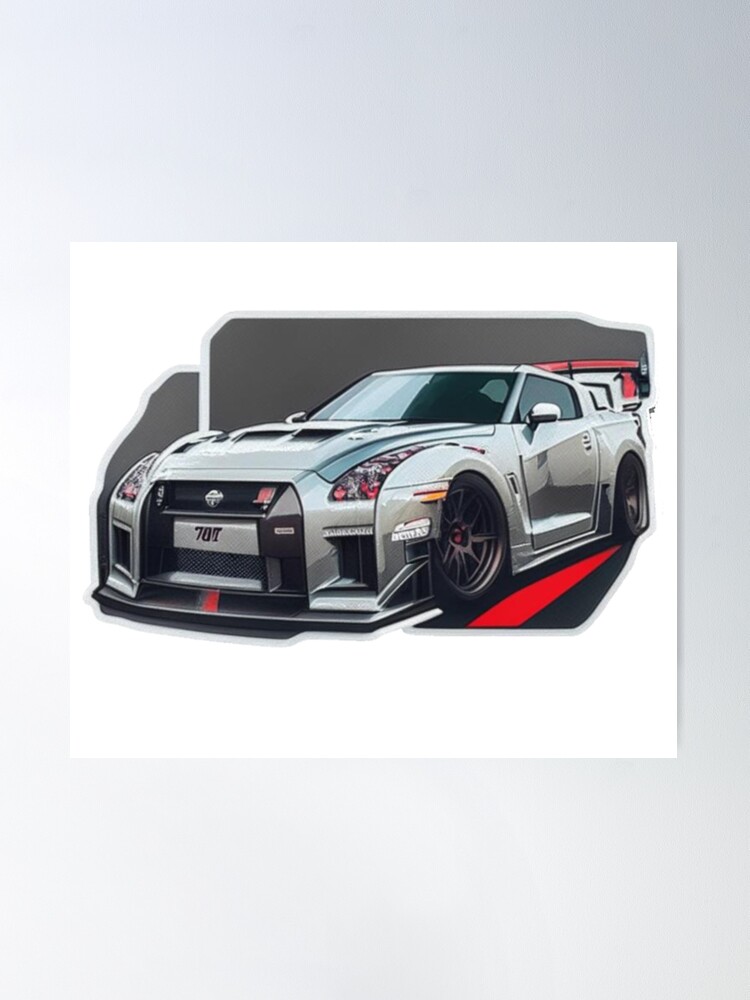 Nissan GTR 3 Poster for Sale by Luka Bulatović