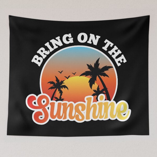 Item preview, Bring on the Sunshine Summer Vacations Palm Trees Sunset designed and sold by mrhighsky.