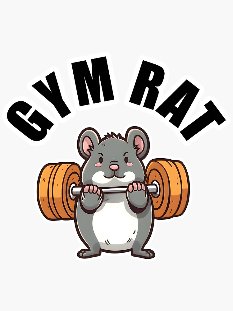 Gym rat Sticker for Sale by gabster69