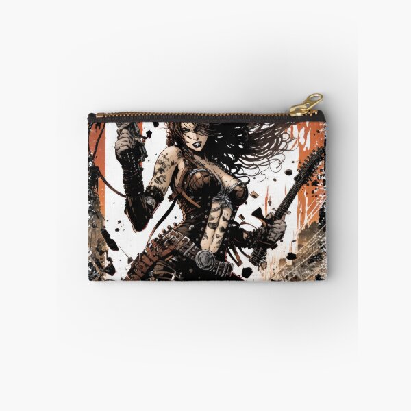 Item preview, ROCKER GIRL LEATHER SUIT SPLASH ELECTRIC GUITAR DESTROYER designed and sold by ogirdorgraphics.