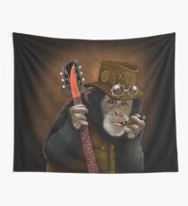 Rocker guitarist Smokin ape Wall Tapestry