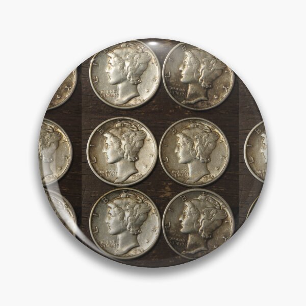 Item preview, 4 Mercury Dimes designed and sold by coinsxcrochet.