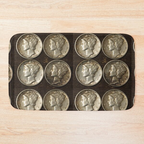 Item preview, 4 Mercury Dimes designed and sold by coinsxcrochet.