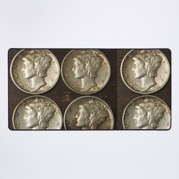 Item preview, 4 Mercury Dimes designed and sold by coinsxcrochet.