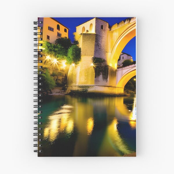 Item preview, Old Bridge in Mostar at Night designed and sold by Svire.