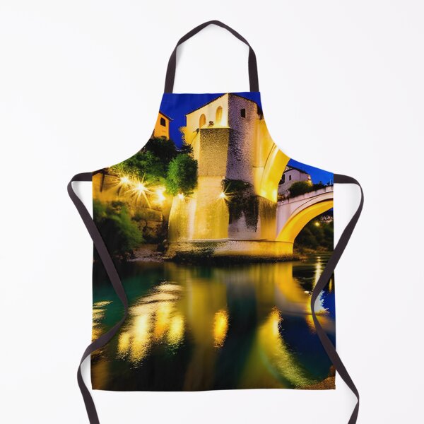Item preview, Old Bridge in Mostar at Night designed and sold by Svire.