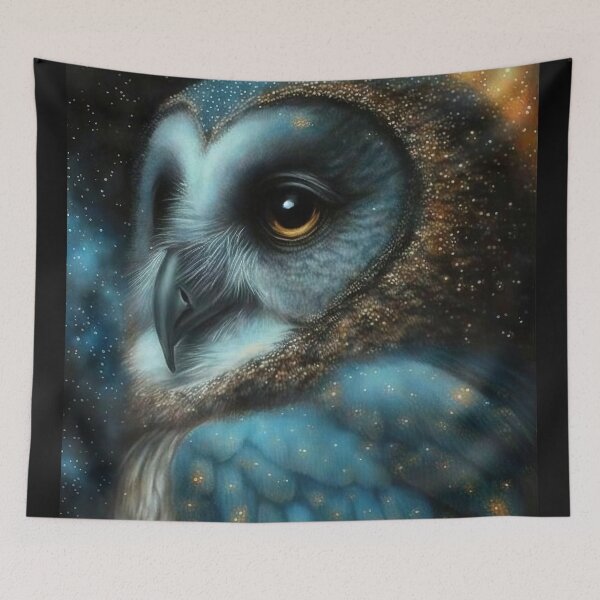 Item preview, Blue Grass Owl (Variation 2) designed and sold by OccultDreams.