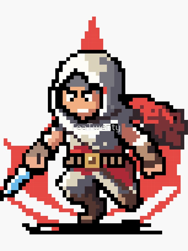 Assassins Creed Pixel Art Sticker For Sale By Teatwenty Redbubble 8660