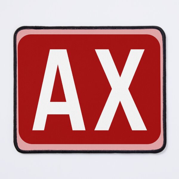 Item preview, AX Initials designed and sold by Jeallan Designs.