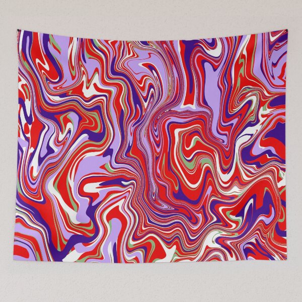 Item preview, Lavender Red Purple Abstract Marble Liquid Swirl designed and sold by AbstractGlories.